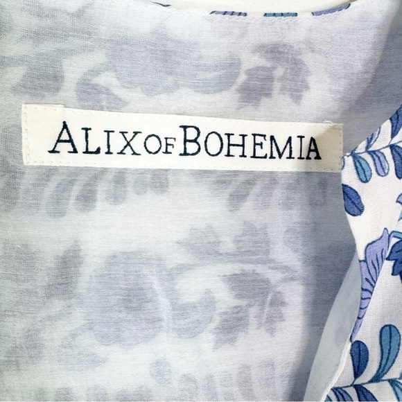 NWT Alix of Bohemia Silvie Iris Ivy Cotton Mini Dress Blue Size XS - Picture 9 of 15